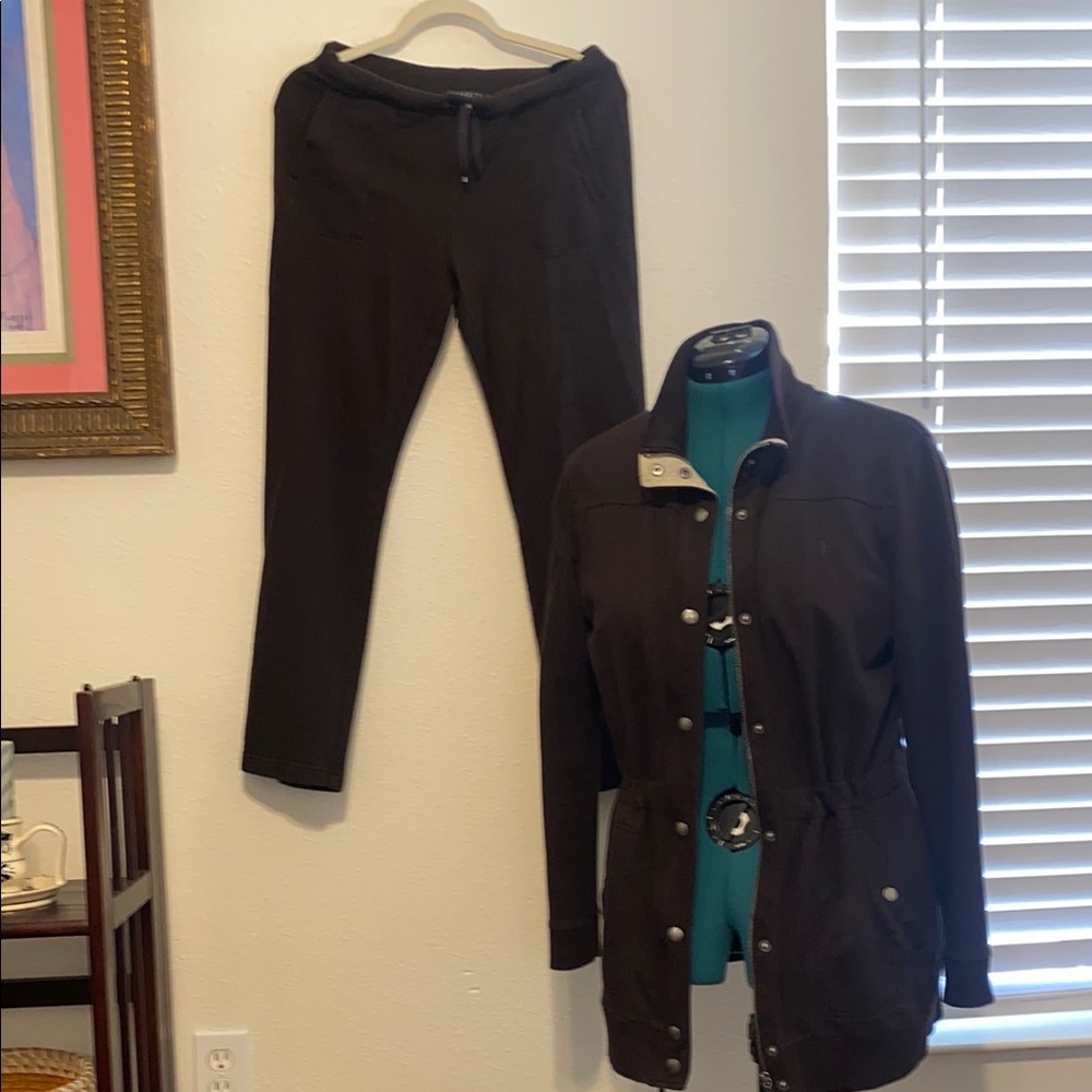 Lauren Ralph Lauren Petite Brown Sweater Set size PL